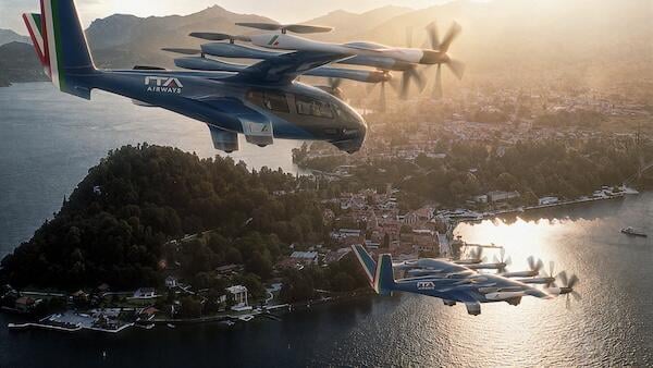 Archer Aviation artist conception of eVTOL air taxi