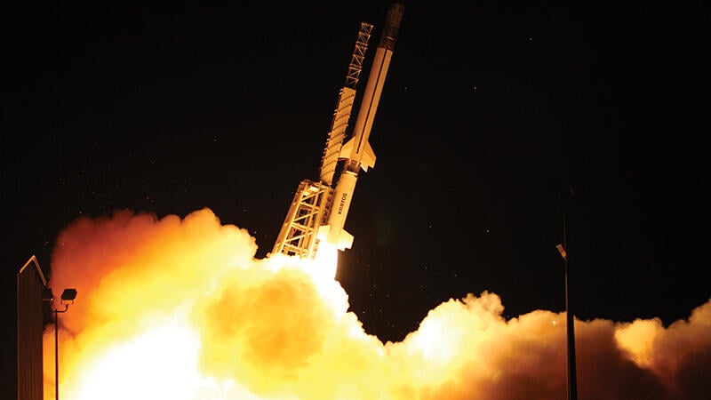 Kratos Zeus solid rocket motor