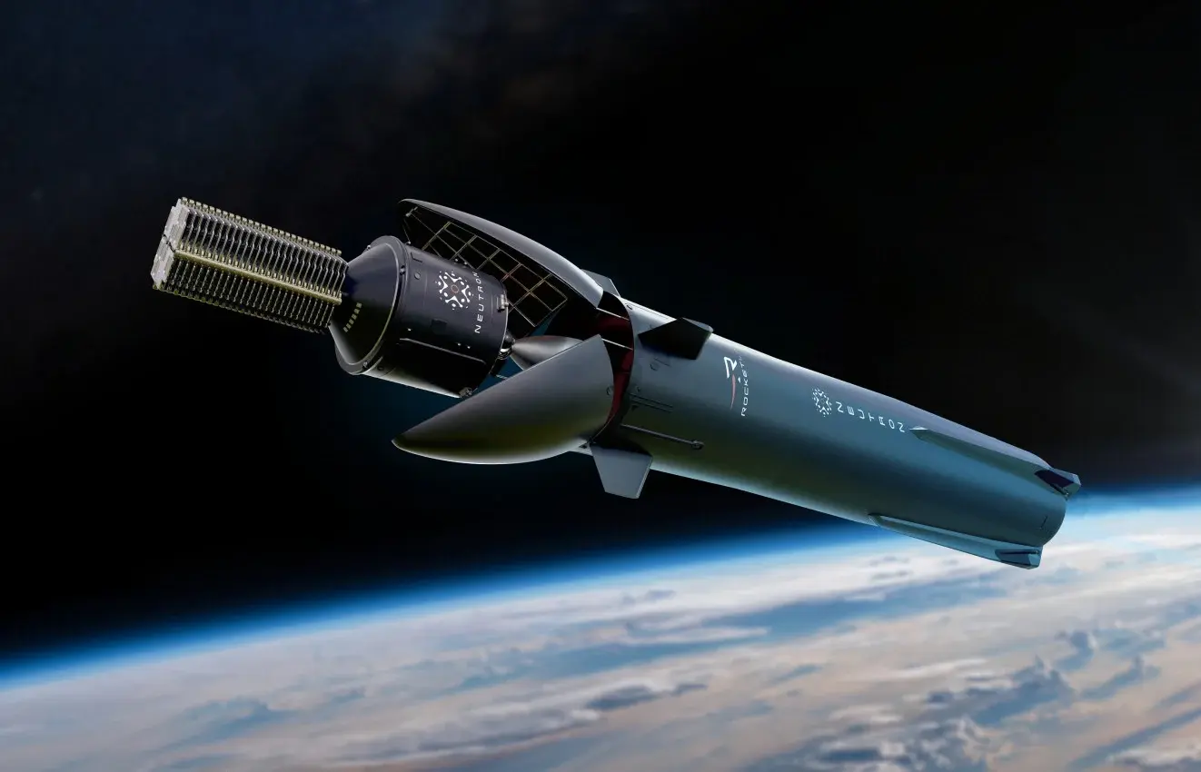 rocket lab's neutron medium-lift launch vehicle rendering