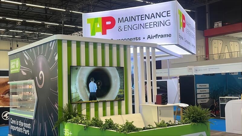 TAP maintenance and engineering exhibit at MRO europe