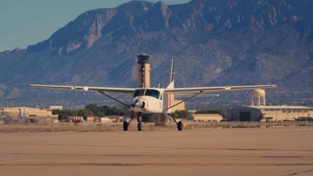 Reliable Robotics Caption: Reliable Robotics's modified autonomous Caravan has operated without a pilot onboard at Albuquerque International Sunport