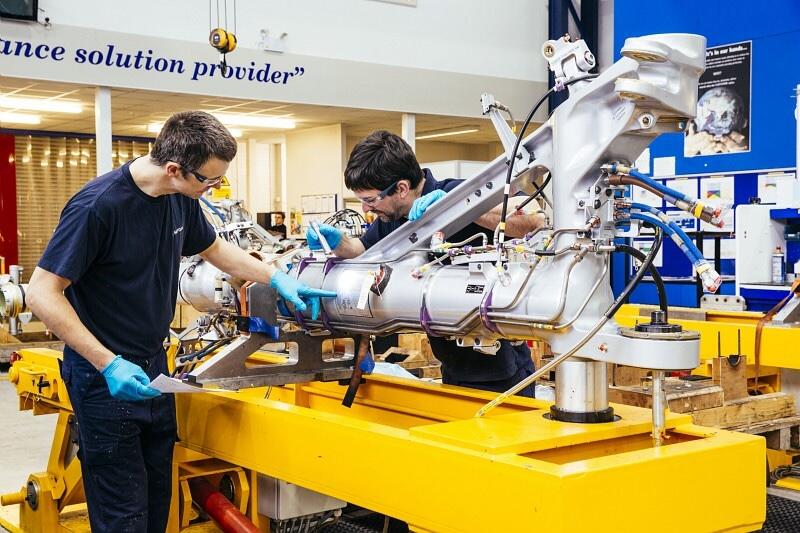 main gear assembly in facility