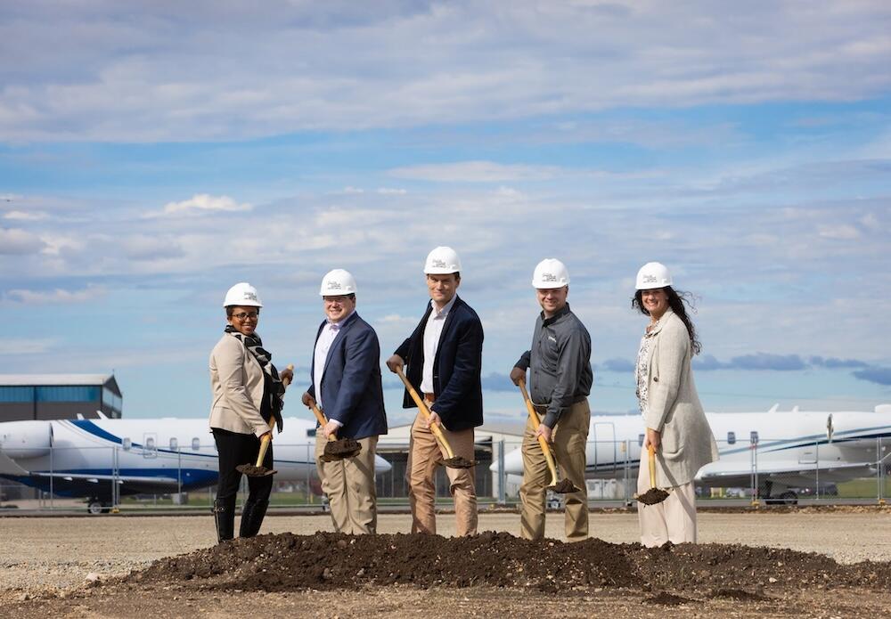 SC Aviation Breaks Ground on New Hangar at Southern Wisconsin Regional Airport.