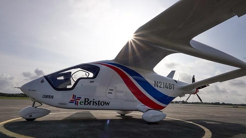 bristow's beta technologies alia cx300 aircraft