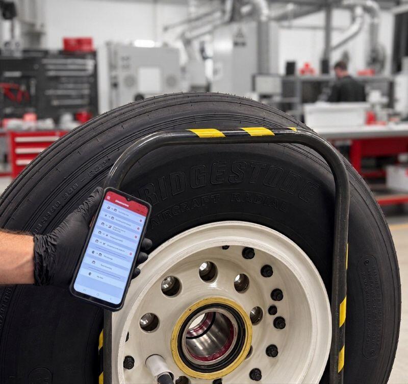 SR Technics Digital Tire checking system