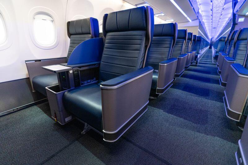 United Domestic First Class cabin