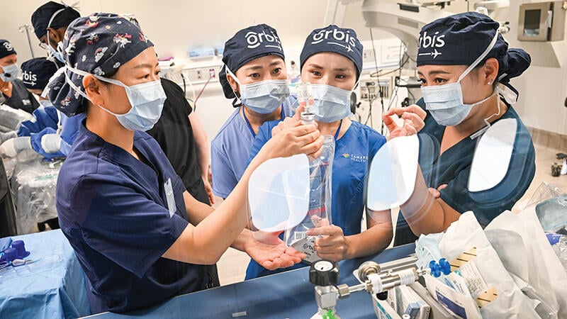 Orbis medical personnel