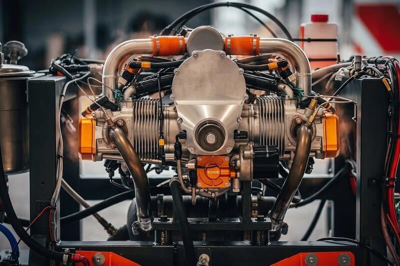 The engine for Zuri's hybrid-electric eVTOL runs at idle