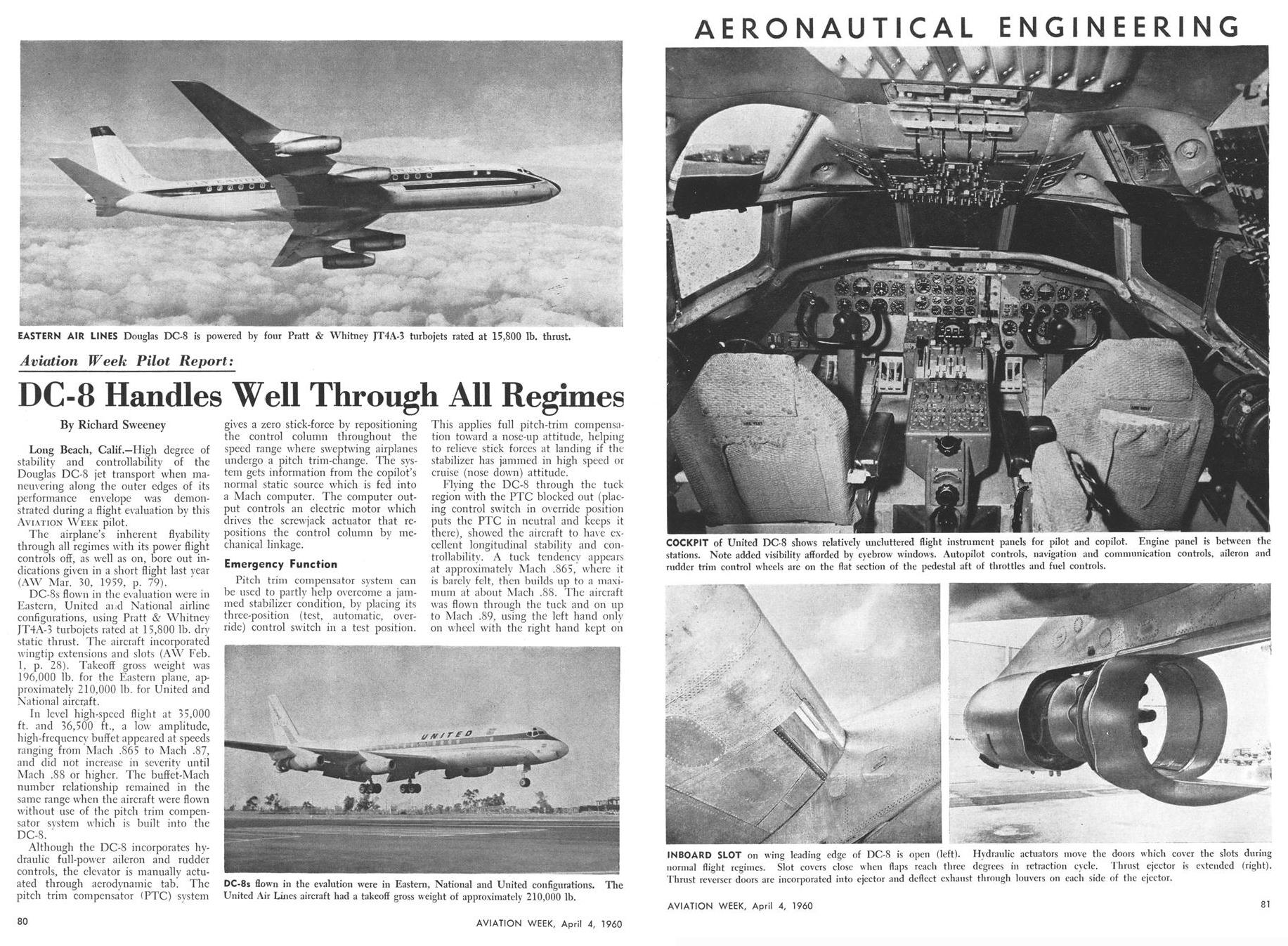 BOEING 707 PILOTS AND ENGINEERING OFFICERS INSTRUMENT HANDOUT INCOMPLETE