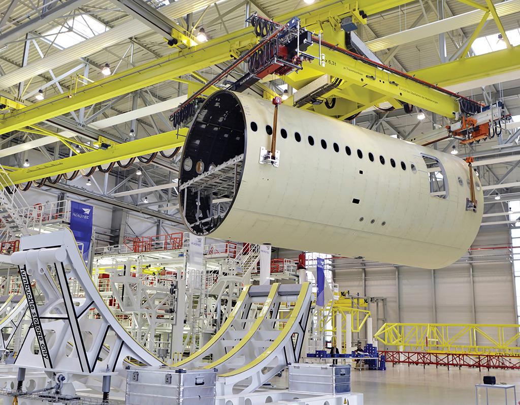 Premium Aerotec fuselage assembly