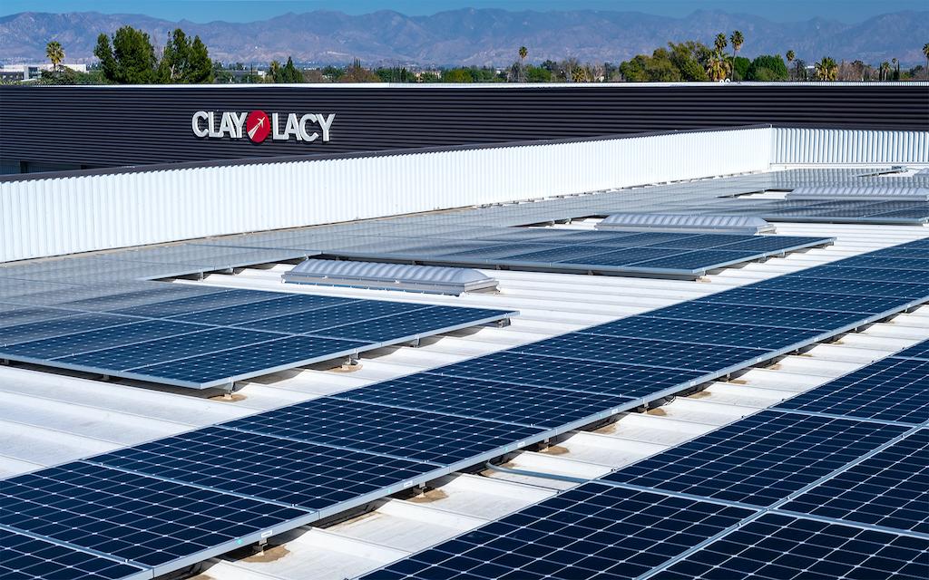 Clay Lacy Aviation solar roof
