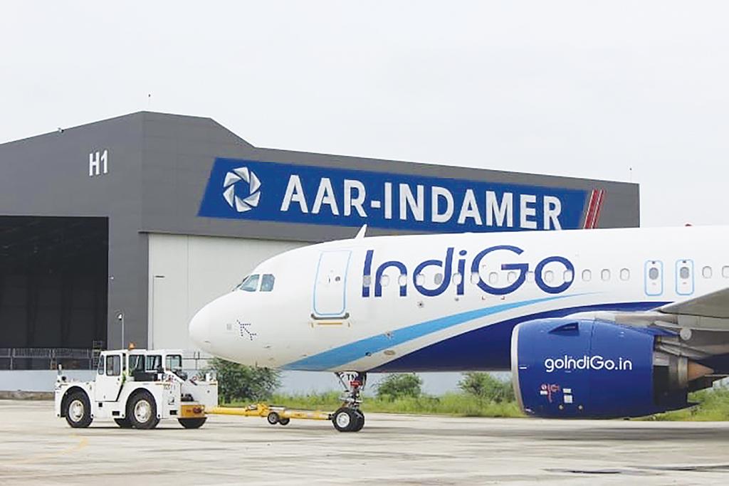 IndiGo aircraft at AAR-Indamer facility