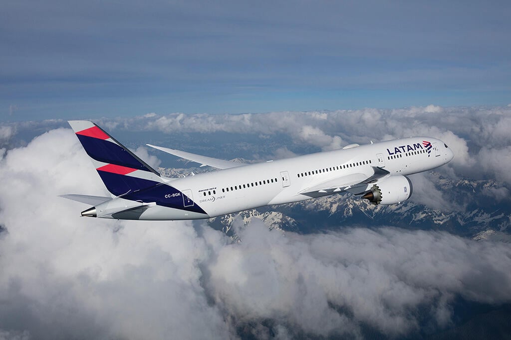 LATAM aircraft in flight