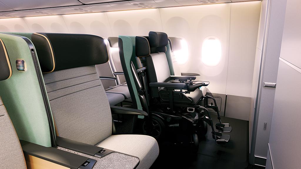 Air4All front row seat design wheelchair interface