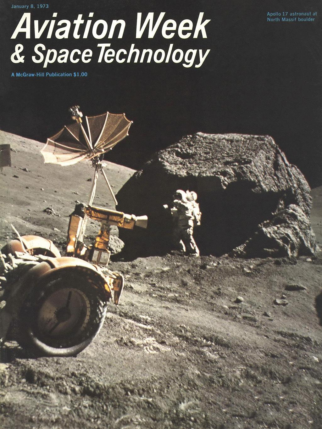 astronaut harrison schmitt on the moon