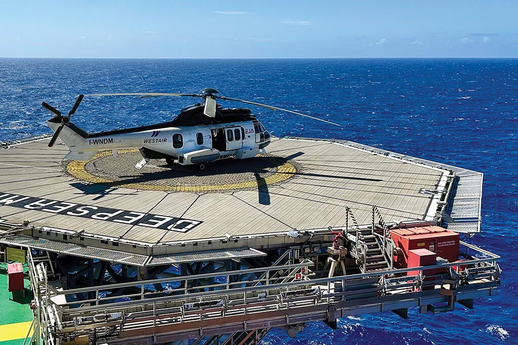 H225 on offshore platform