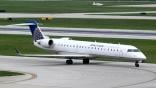 Mesa Airlines pictured flying as United Express