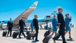 KLM pilots and flight attendants