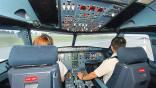 pilots training in simulator