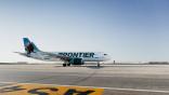 Frontier Airlines plane on tarmac