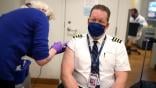 United pilot getting vaccine