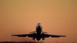 generic aircraft sunset