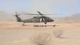 UH-60 helicopter in desert