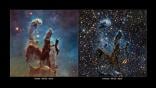 Hubble Space Telescope images of Eagle nebula