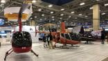 Robinson helicopters at Heli Expo