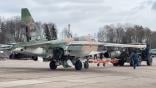 damaged Sukhoi Su-25