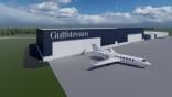 Gulfstream paint hangar