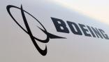 Boeing logo on plane