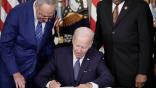 Biden signing IRA 