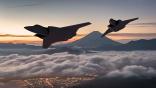 Tempest Future Combat Air System flying with Japan's F-X fighter