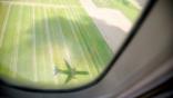 KLM shadow of plane