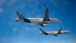 Airbus A320neo and A321neo in flight formation