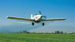 aircraft spraying crops