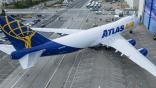 Atlas Air Last 747F on apron
