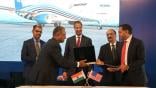 Boeing and GMR Aero Technic contract siging