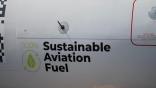 sustainable aviation fuel on a jet