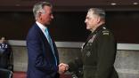 Sen. Tommy Tuberville (R-Ala.) and Army Gen. Mark Milley 