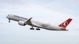 Turkish Airlines A350 in flight