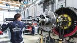 Lufthansa Technik engine repair facility