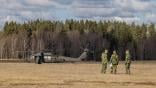 swedish soldiers with a black hawk