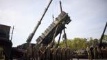 Patriot missile launcher with Ukrainian crew