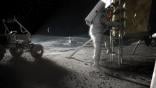 astronaut on surface of the moon