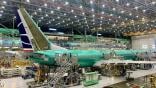 Boeing aircraft on factory floor