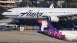 Alaska and Hawaiian aircraft on apron