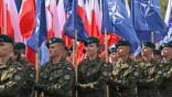 NATO flags at Poland's Armed Forces Day