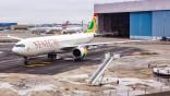 air senegal jet parked at JFK